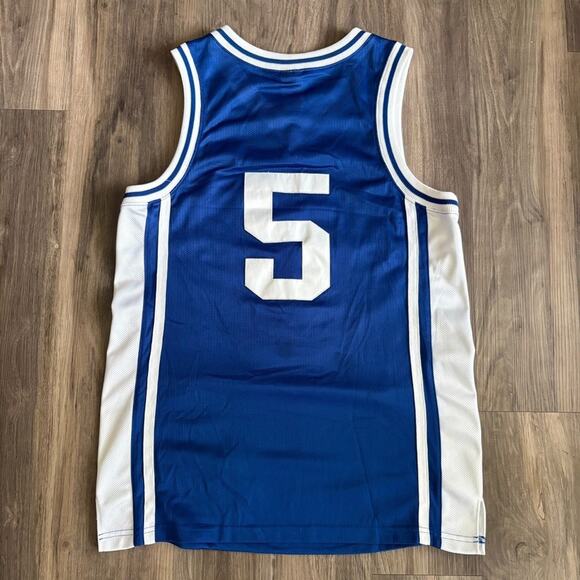 Vintage Nike Duke Basketball Tupac Jersey Men's Size 40 Stitched S/M Blue 20x30 - Picture 8 of 12